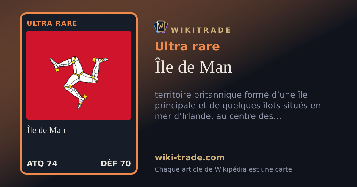 Île de Man — carte Ultra rare