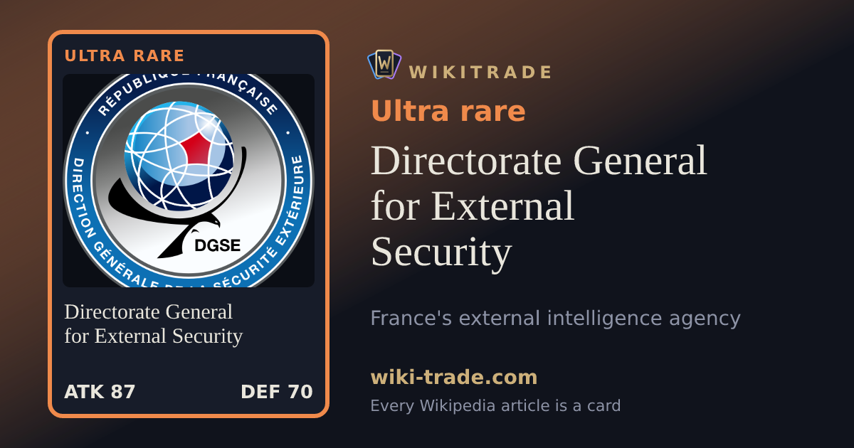 Directorate General for External Security — Ultra rare card