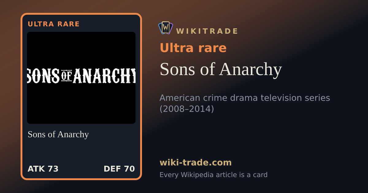 Sons of Anarchy — Ultra rare card