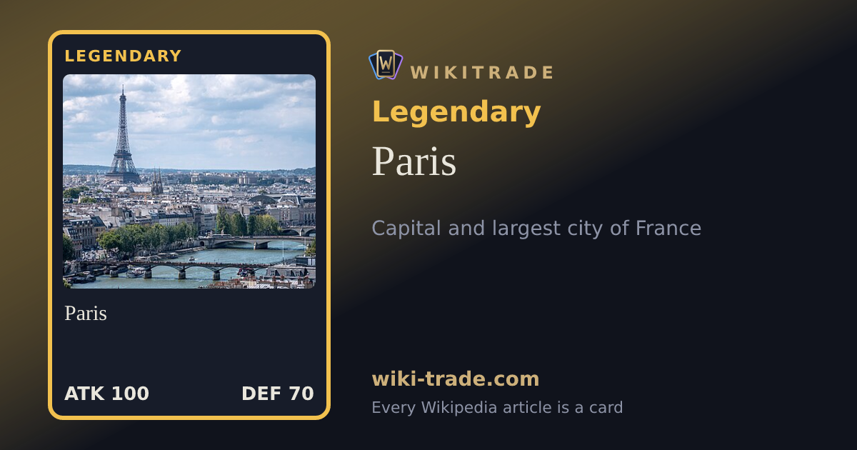 Paris — Legendary card