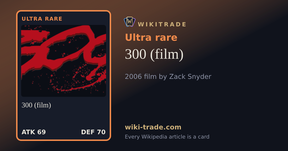 300 (film) — Ultra rare card