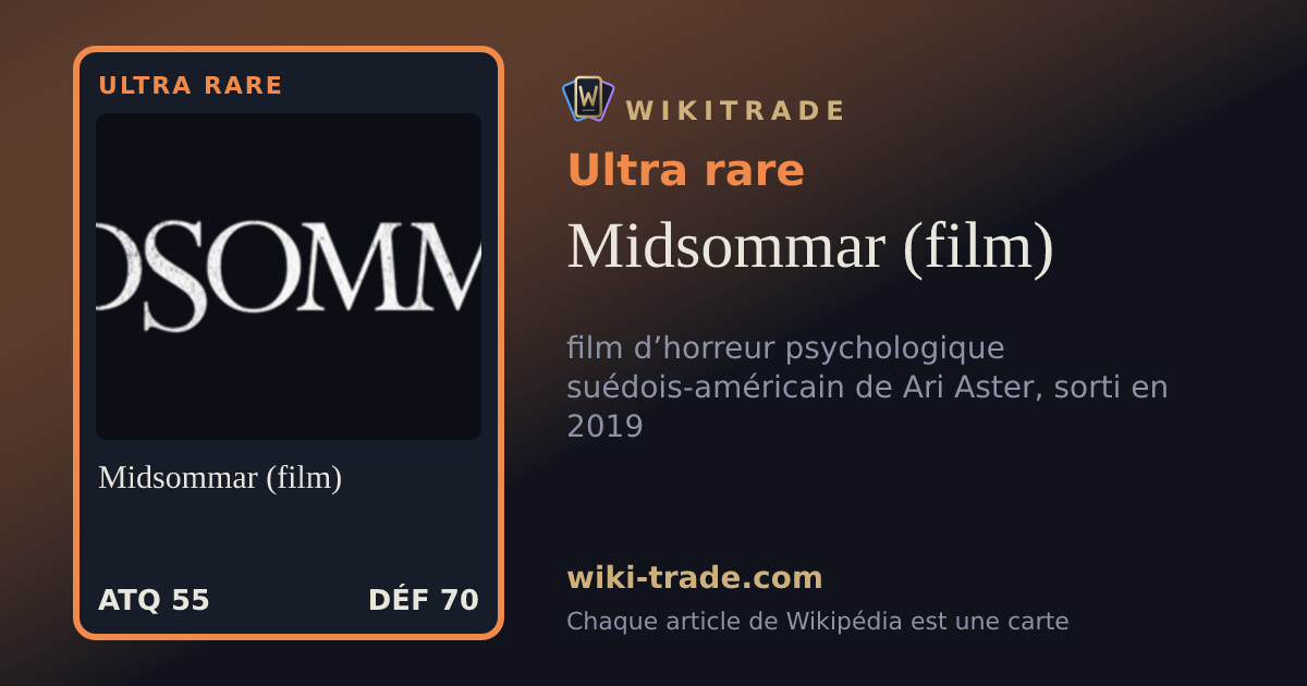 Midsommar (film) — carte Ultra rare