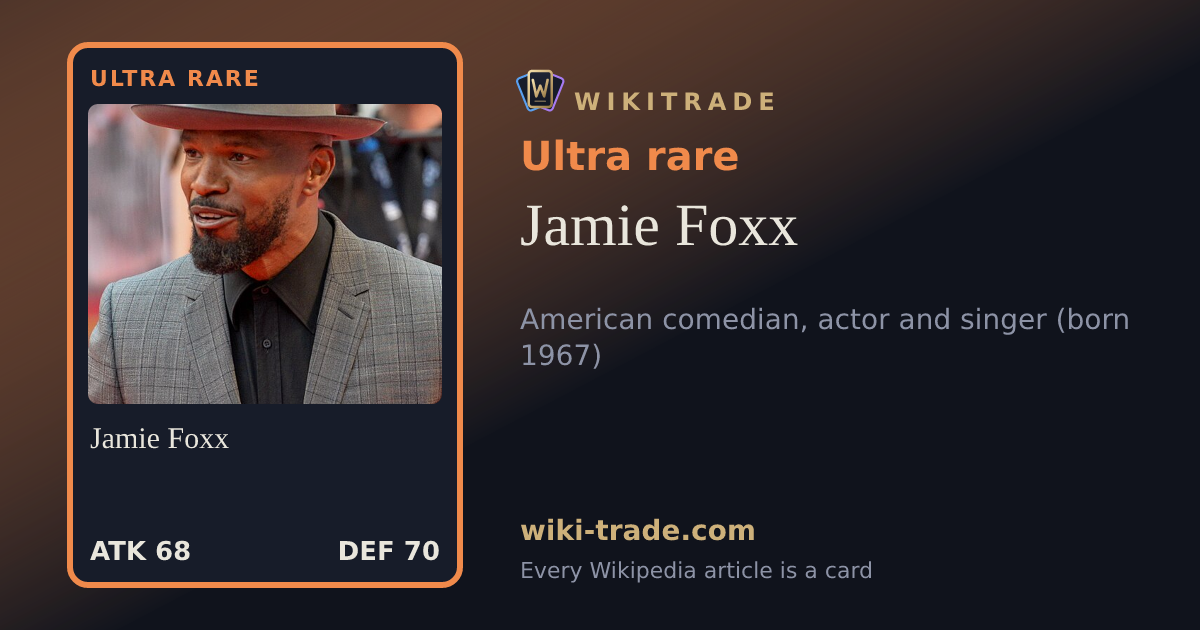 Jamie Foxx — Ultra rare card