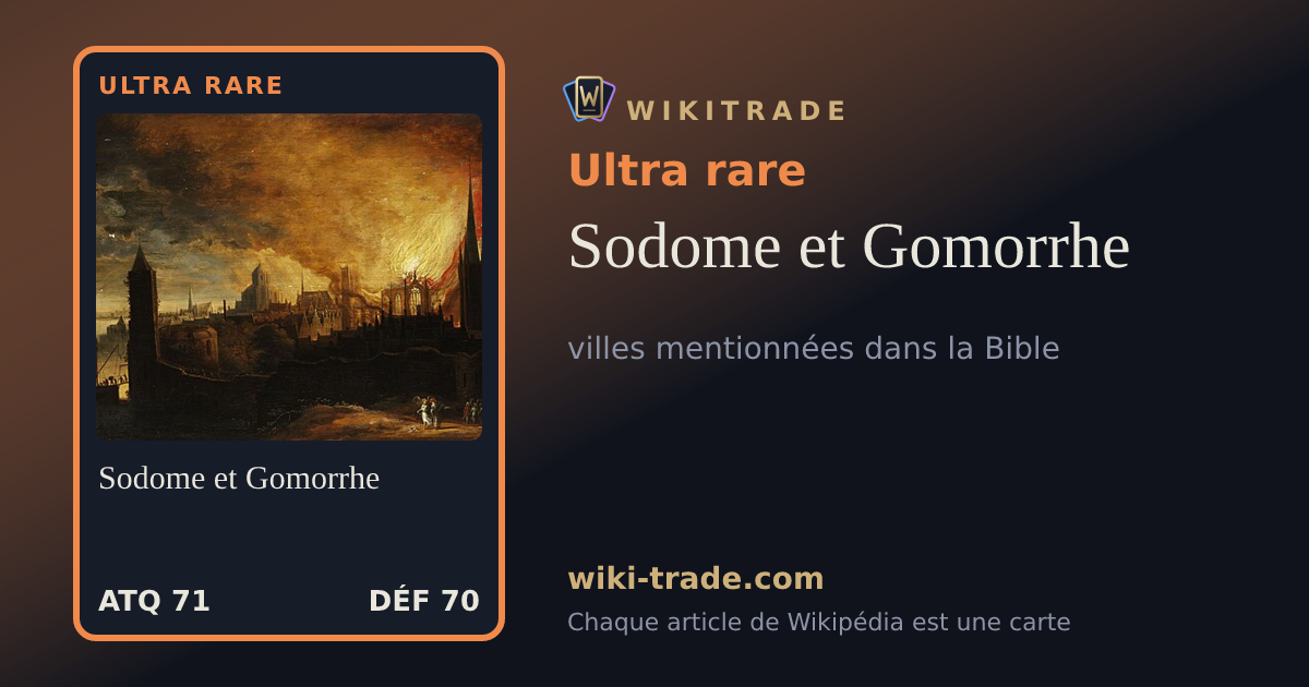 Sodome et Gomorrhe — carte Ultra rare