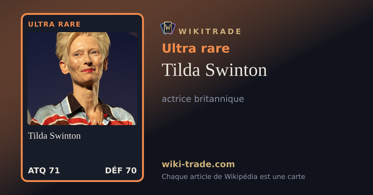 Tilda Swinton — carte Ultra rare