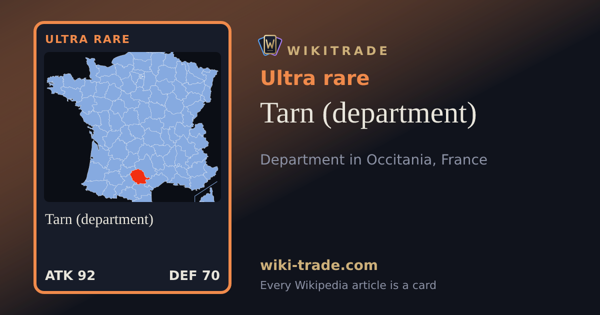 Tarn (department) — Ultra rare card
