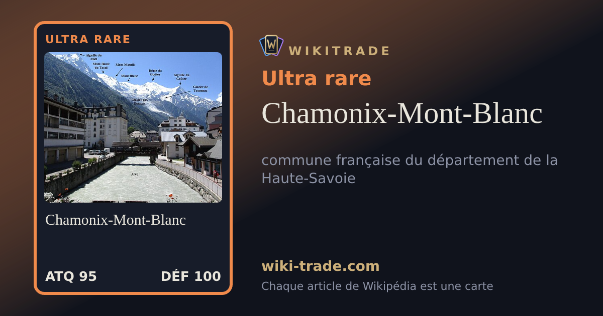Chamonix-Mont-Blanc — carte Ultra rare