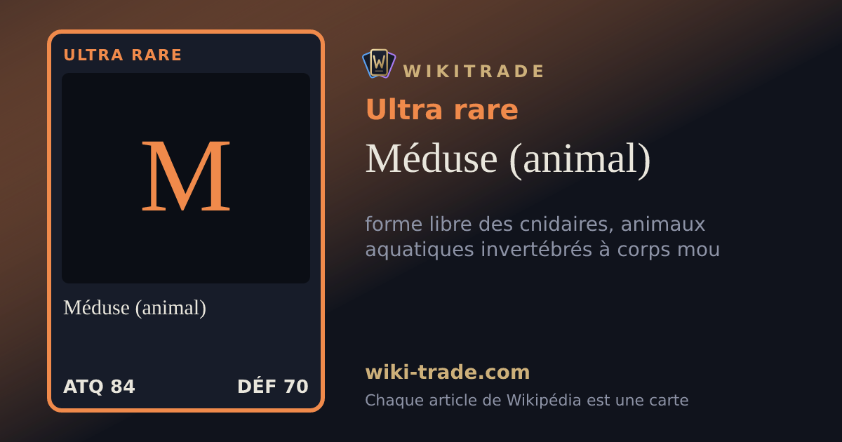 Méduse (animal) — carte Ultra rare