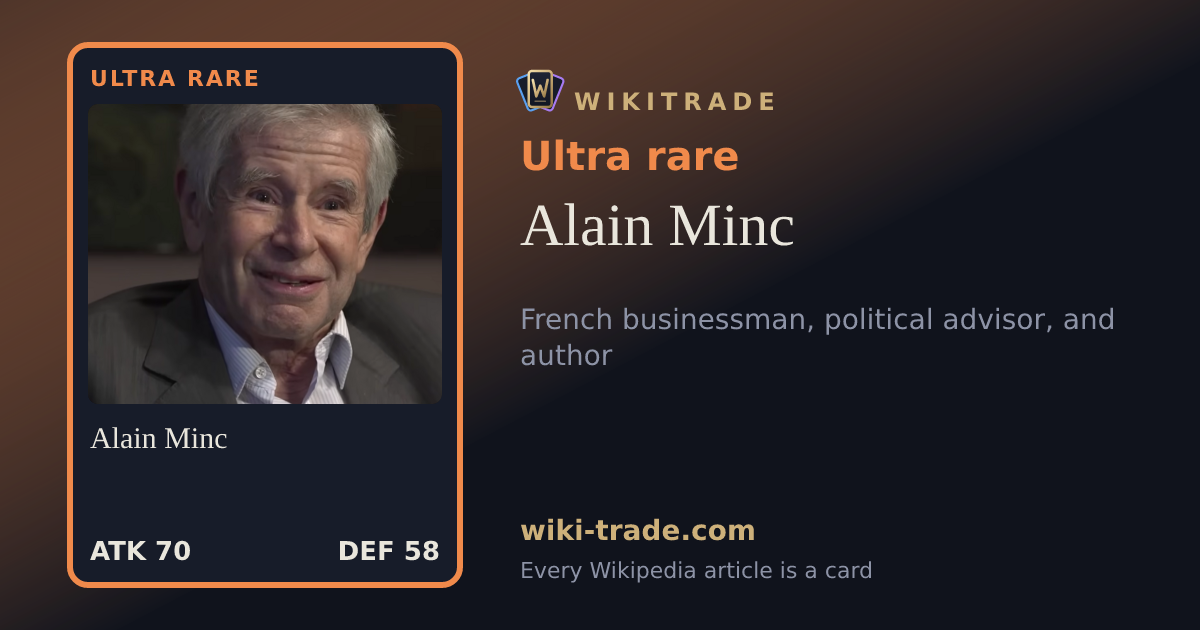 Alain Minc — Ultra rare card