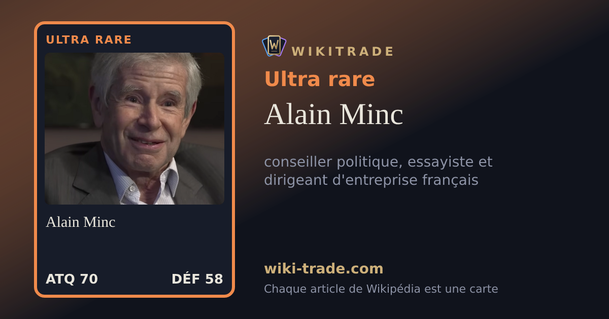Alain Minc — carte Ultra rare