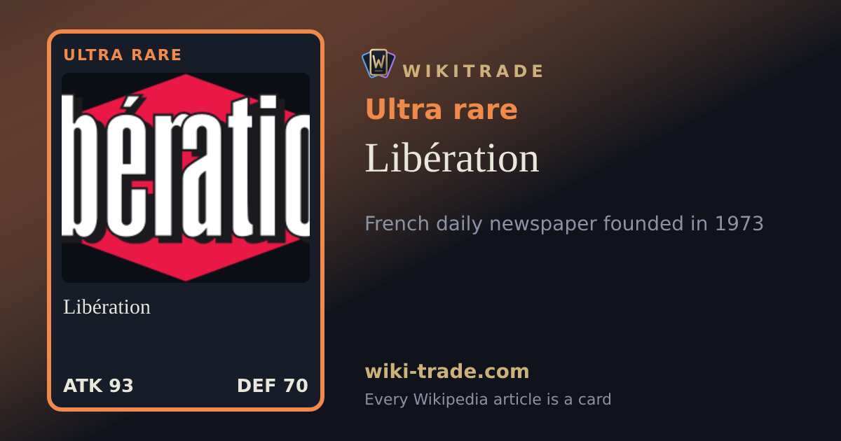 Libération — Ultra rare card