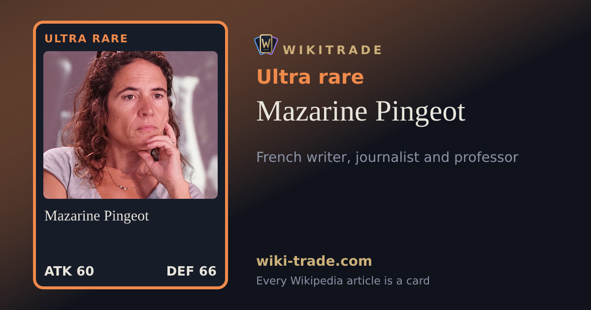 Mazarine Pingeot — Ultra rare card
