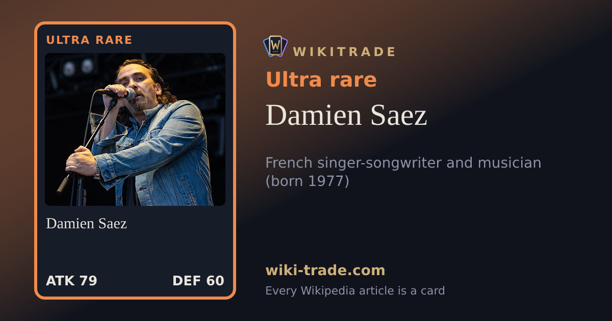 Damien Saez — Ultra rare card