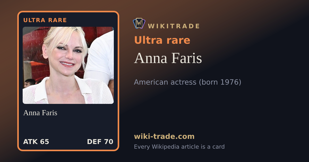 Anna Faris — Ultra rare card