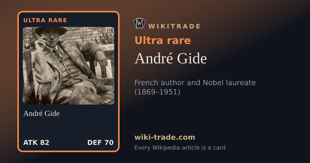 André Gide — Ultra rare card