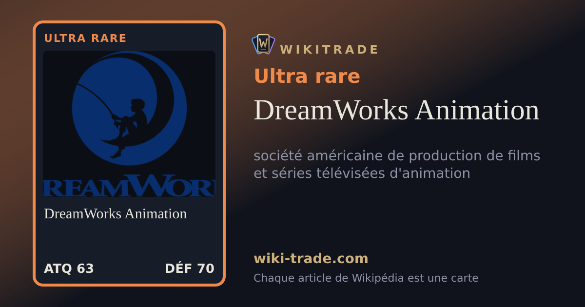 DreamWorks Animation — carte Ultra rare