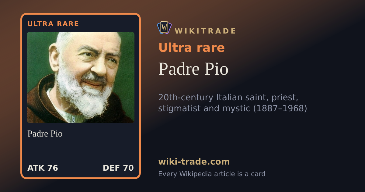 Padre Pio — Ultra rare card
