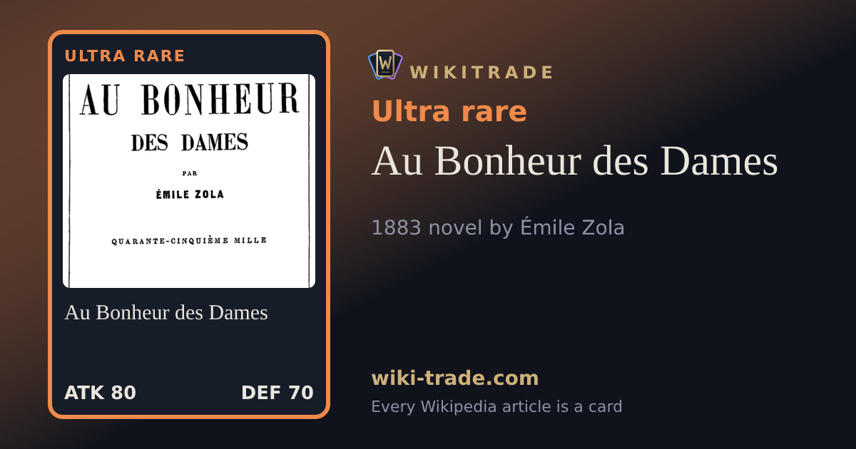 Au Bonheur des Dames — Ultra rare card