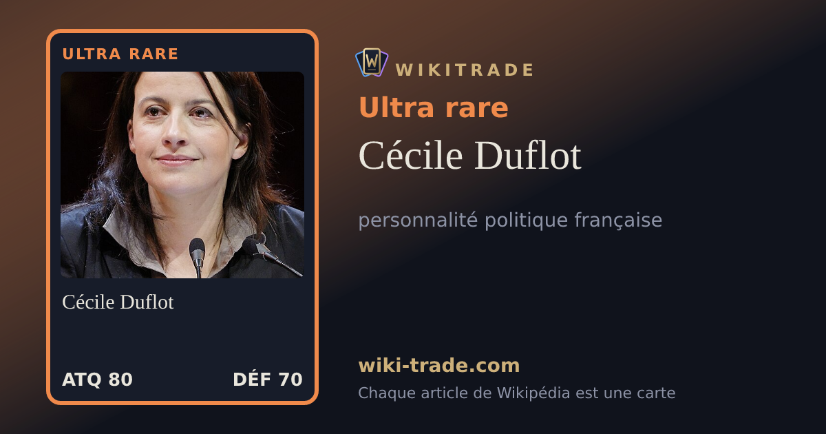 Cécile Duflot — carte Ultra rare