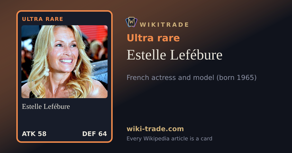 Estelle Lefébure — Ultra rare card
