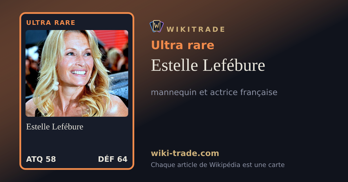 Estelle Lefébure — carte Ultra rare