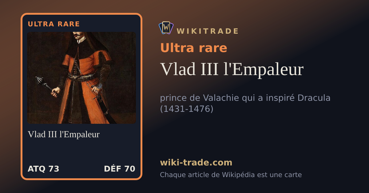 Vlad III l'Empaleur — carte Ultra rare