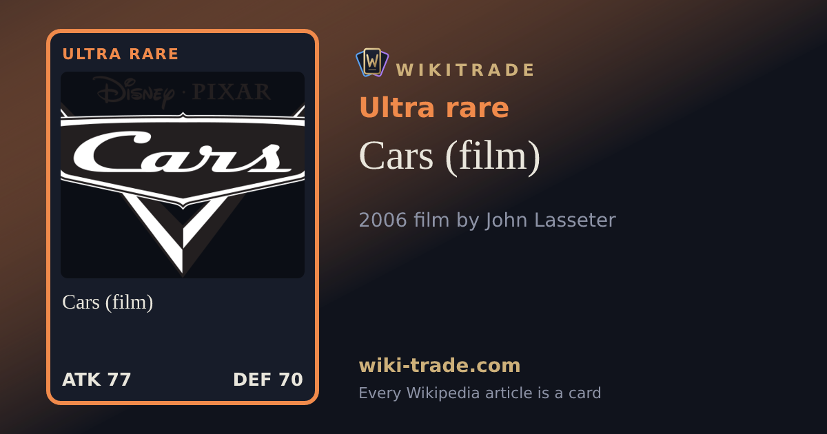 Cars (film) — Ultra rare card
