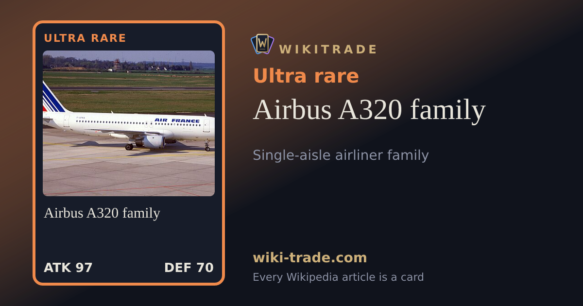 Airbus A320 family — Ultra rare card