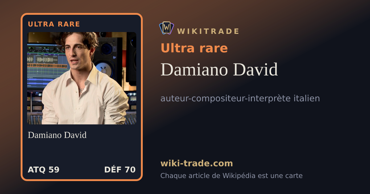 Damiano David — carte Ultra rare