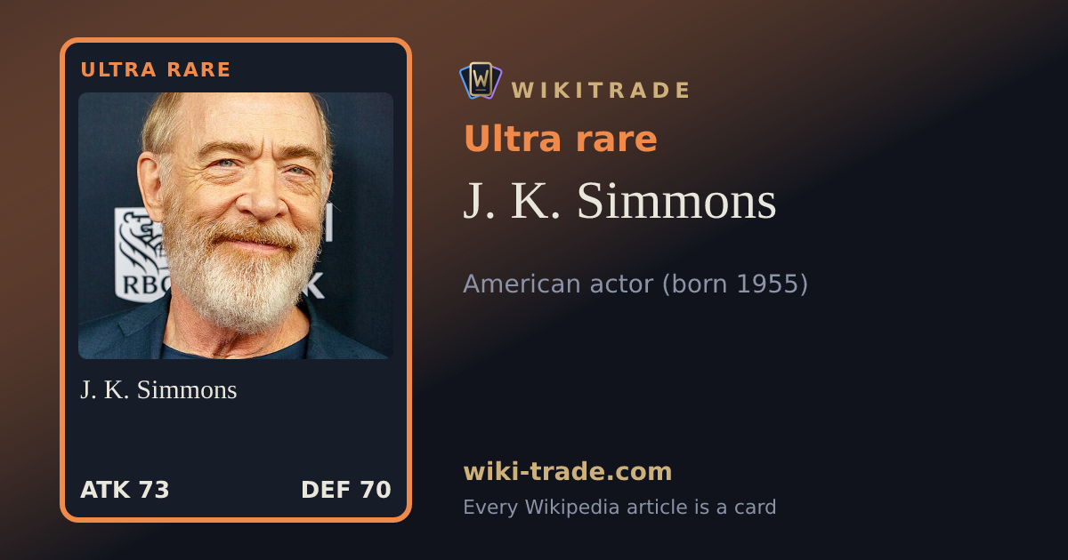 J. K. Simmons — Ultra rare card