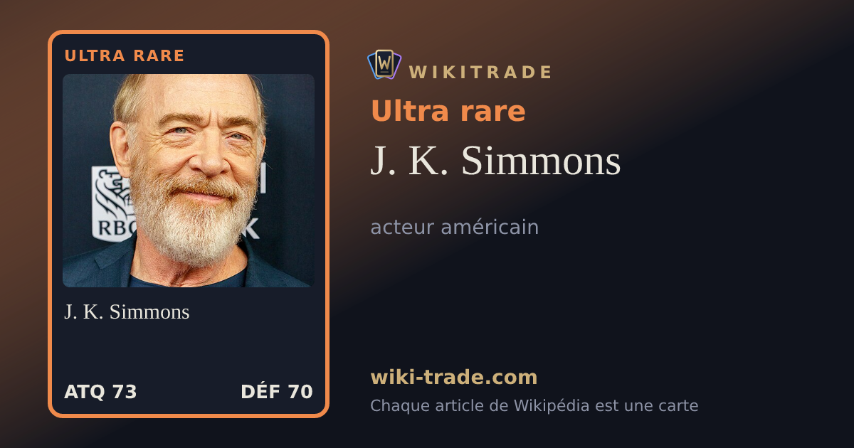 J. K. Simmons — carte Ultra rare