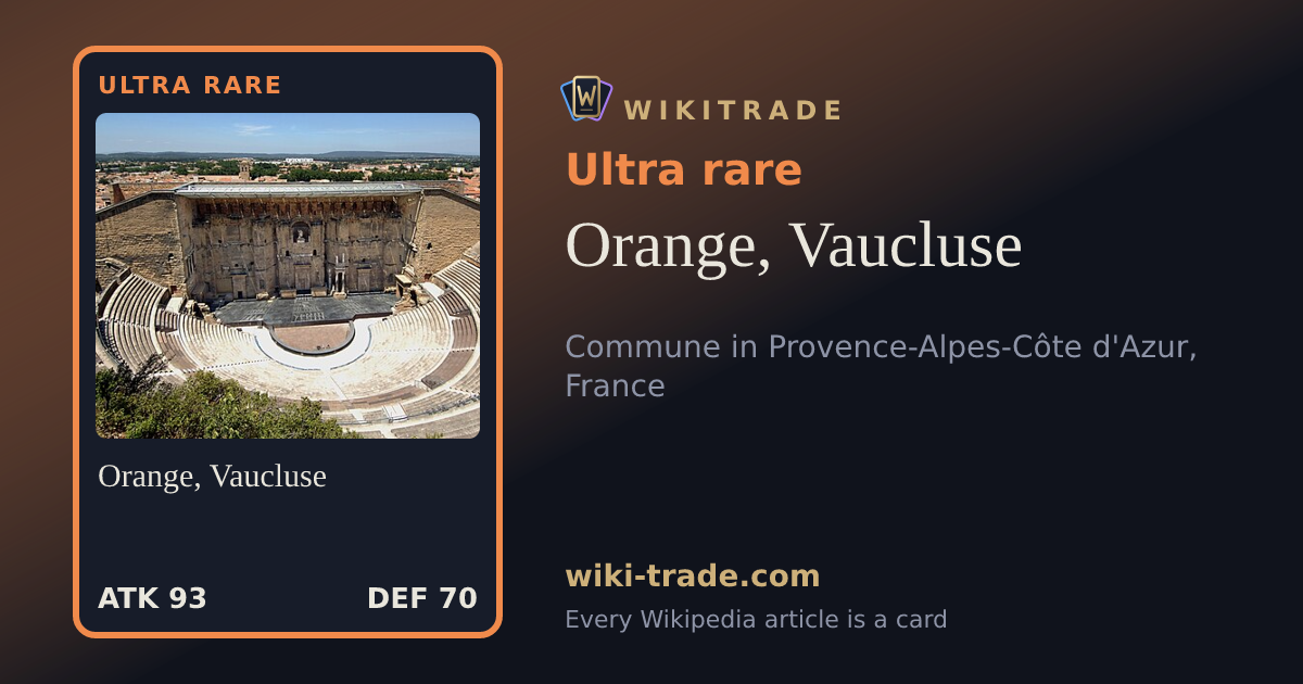 Orange, Vaucluse — Ultra rare card