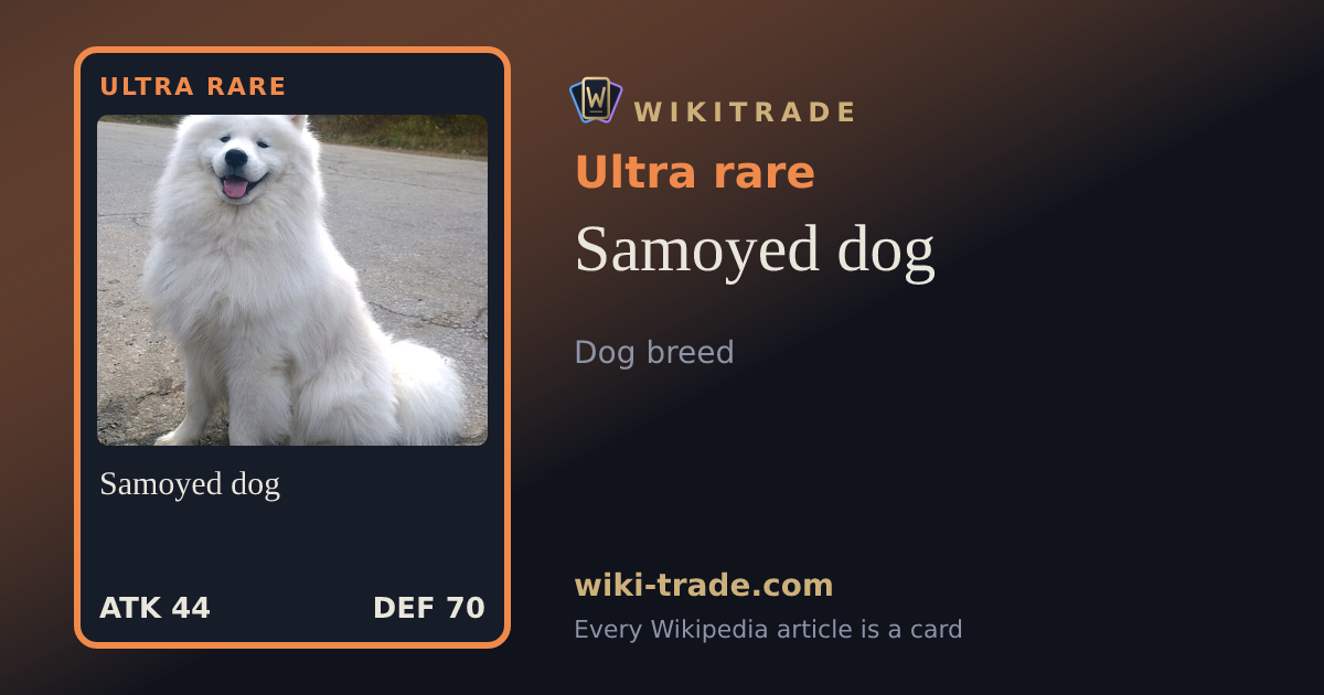Samoyed dog — Ultra rare card