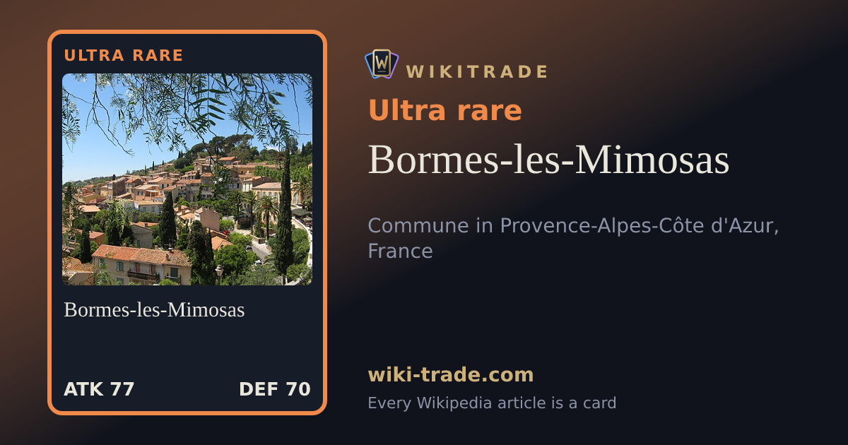 Bormes-les-Mimosas — Ultra rare card
