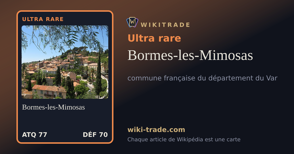Bormes-les-Mimosas — carte Ultra rare