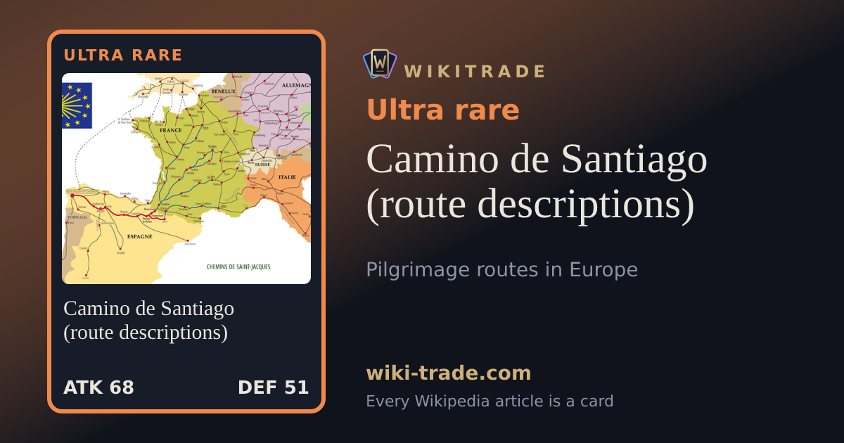 Camino de Santiago (route descriptions) — Ultra rare card