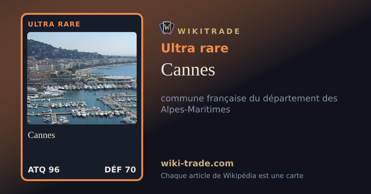 Cannes — carte Ultra rare