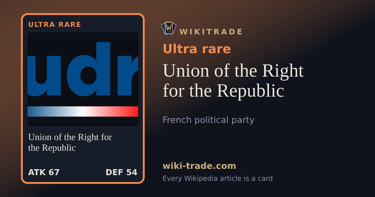 Union of the Right for the Republic — Ultra rare card