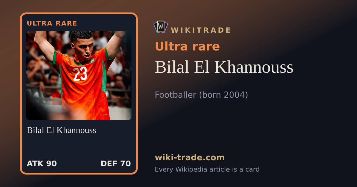 Bilal El Khannouss — Ultra rare card