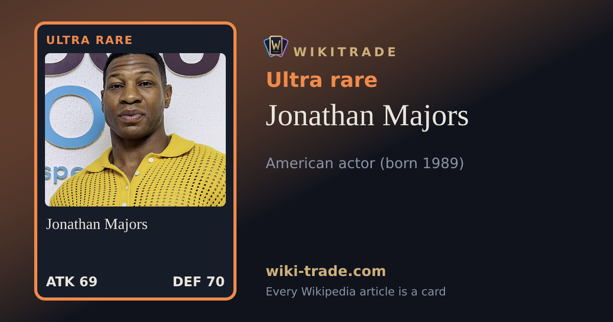 Jonathan Majors — Ultra rare card