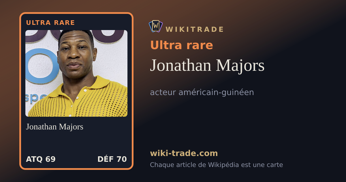 Jonathan Majors — carte Ultra rare