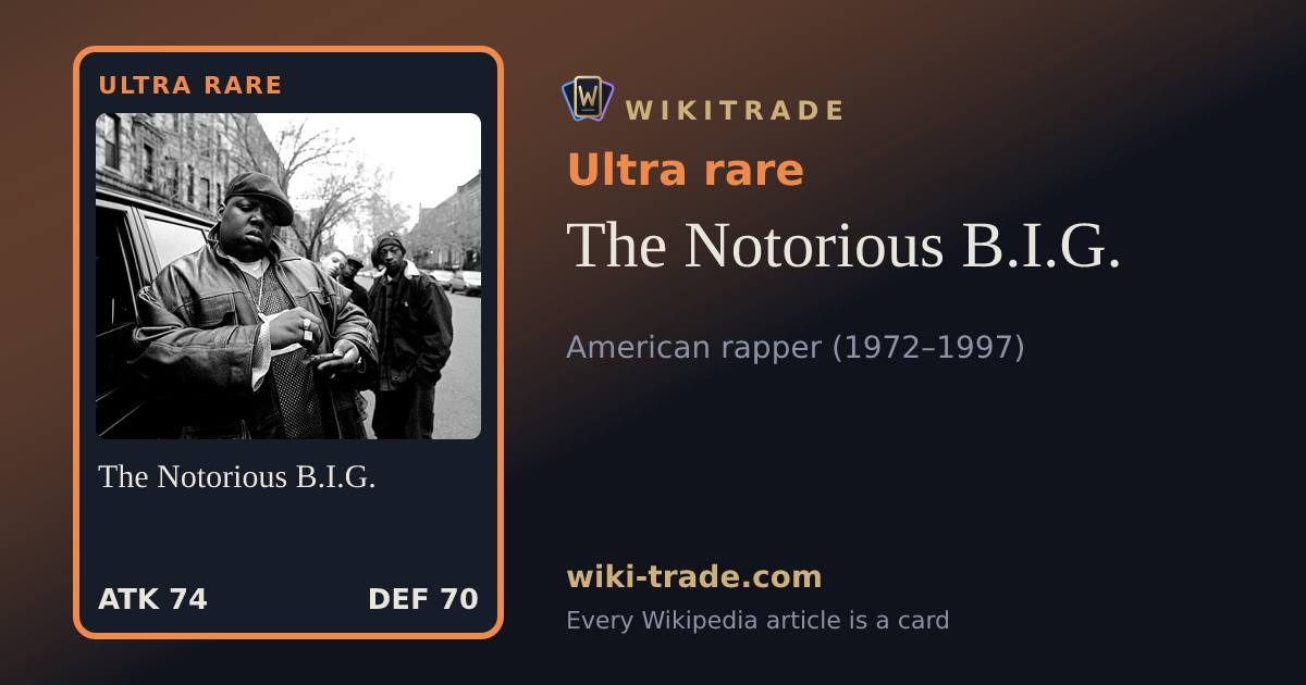 The Notorious B.I.G. — Ultra rare card