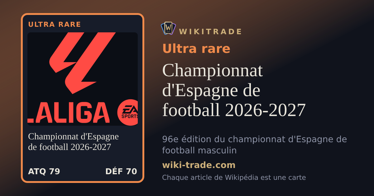 Championnat d'Espagne de football 2026-2027 — carte Ultra rare