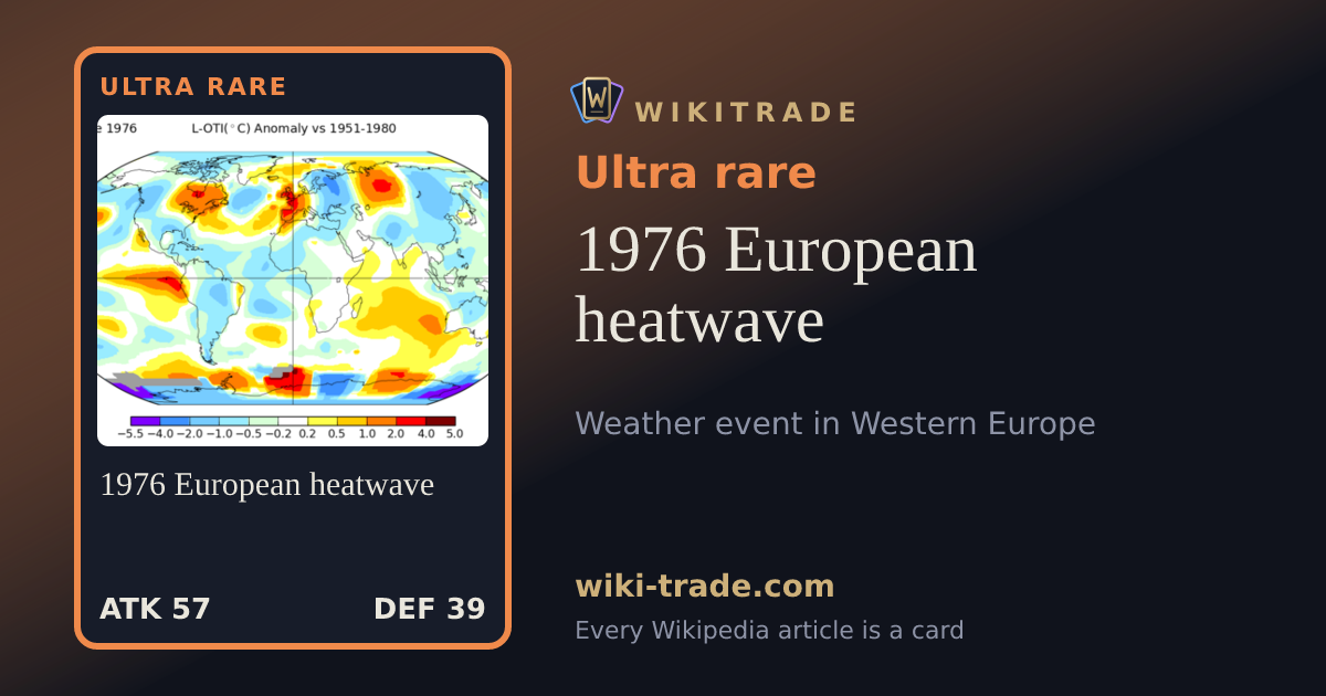 1976 European heatwave — Ultra rare card