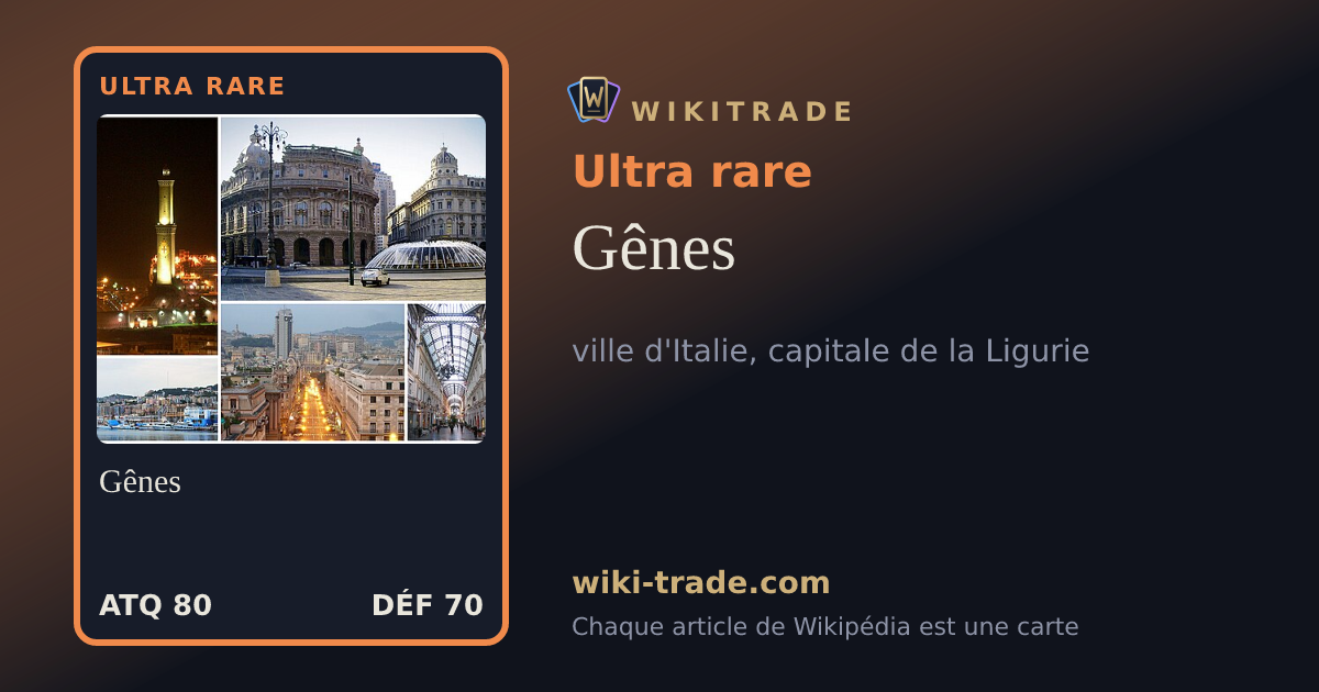 Gênes — carte Ultra rare