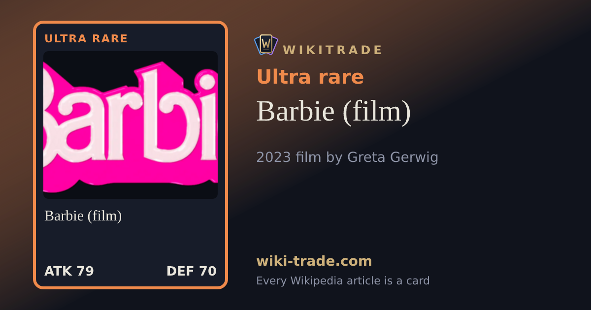 Barbie (film) — Ultra rare card