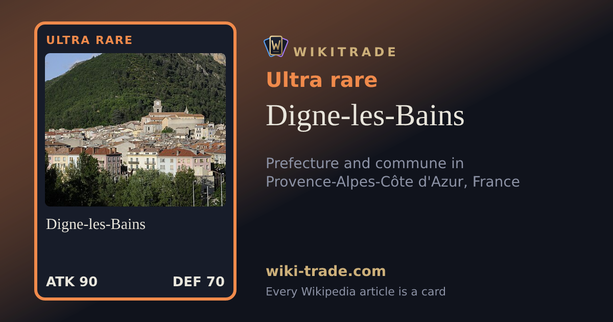 Digne-les-Bains — Ultra rare card
