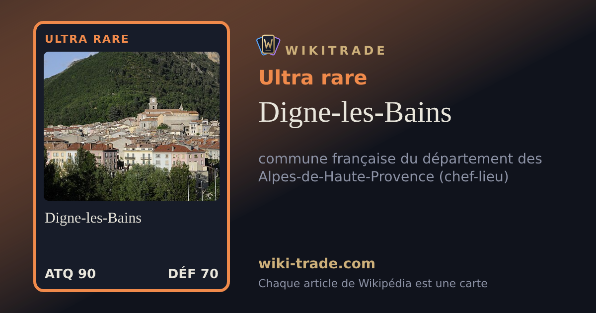 Digne-les-Bains — carte Ultra rare