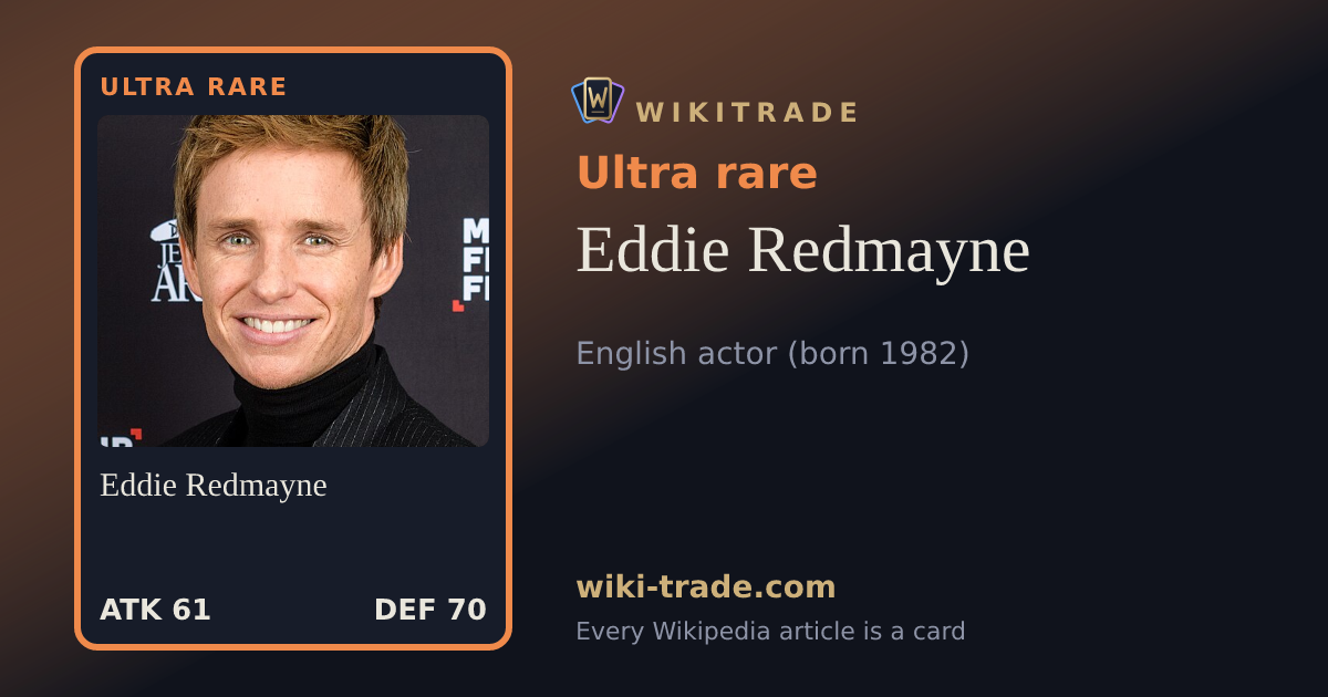 Eddie Redmayne — Ultra rare card
