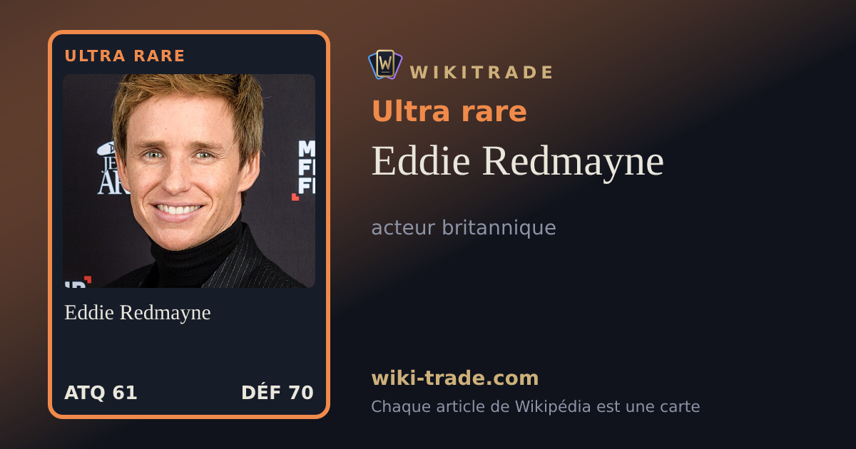 Eddie Redmayne — carte Ultra rare